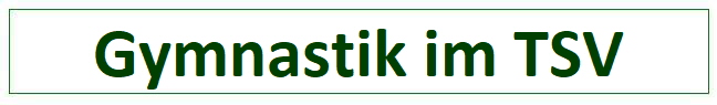 Gymnastik im TSV
